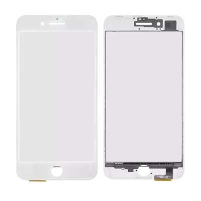 VETRO+OCA+FRAME BIANCO PER APPLE IPHONE 8 PLUS