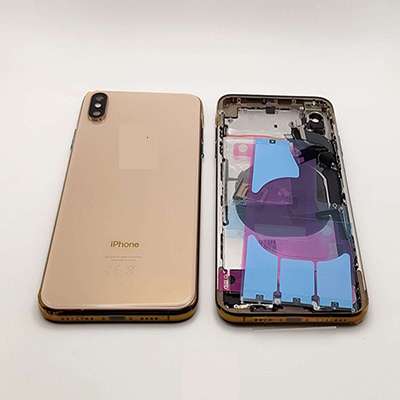 SCOCCA COMPLETA CON FLAT PER APPLE   IPHONE XS MAX GOLD