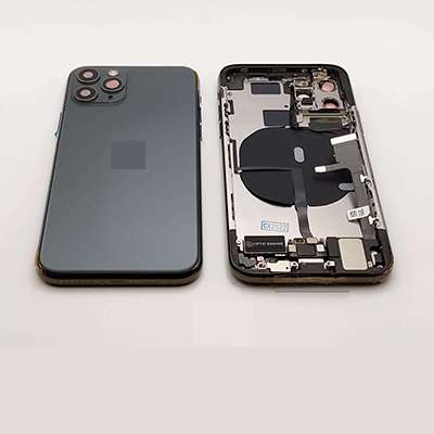 SCOCCA COMPLETA CON FLAT PER APPLE  IPHONE 11 PRO NERO