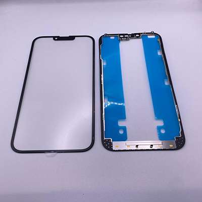 VETRO+OCA CON FRAME+BIADESIVO PER APPLE IPHONE 13 PRO MAX
