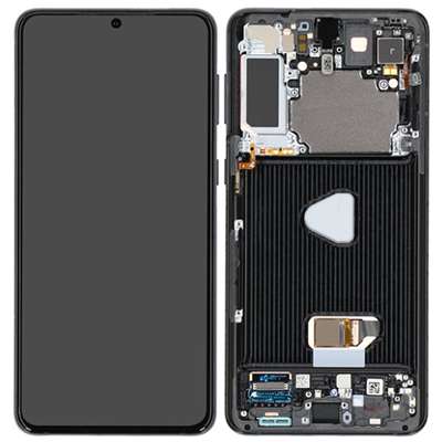 LCD + FRAME NERO PER SAMSUNG GALAXY S21 PLUS G996 ORIGINALE