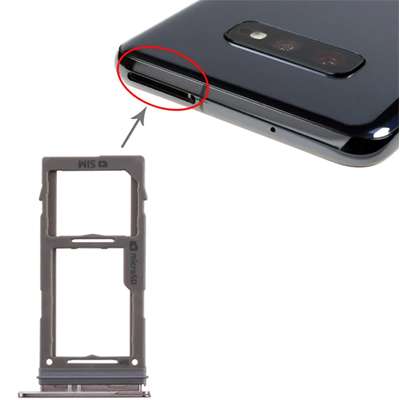 Carrello SIM per Samsung Galaxy S10 PLUS SM-G975 S10 SM-G970 BLU ORIGINALE USATA AA+