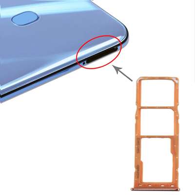 CARRELLO SIM PER SAMSUNG GALAXY A20, GALAXY A30, GALAXY A50 - CORALLO  ORIGINALE USATA AA+
