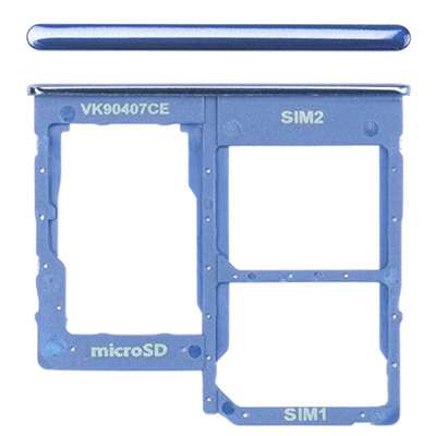 CARRELLO SIM PER A405F SAMSUG GALAXY A40-BLU ORIGINALE USATO AA+