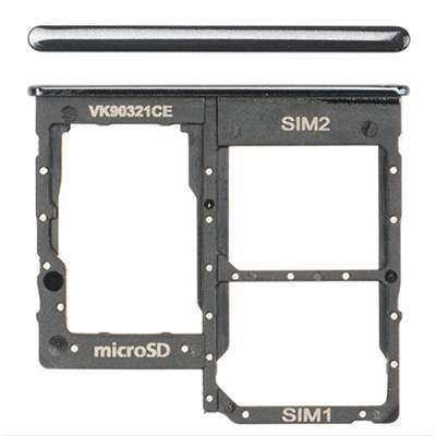 CARRELLO SIM PER A405F SAMSUNG GALAXY A405 -NERO ORIGINALE USATO AA+