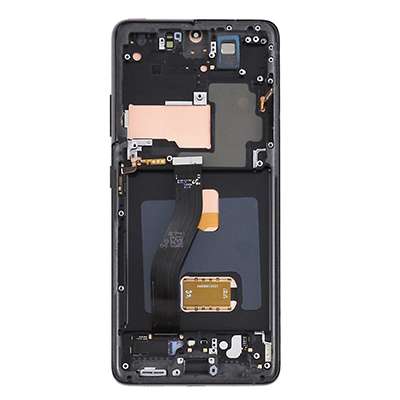 LCD + FRAME NERO PER SAMSUNG GALAXY S21 ULTRA ORIGINALE