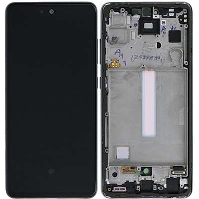 LCD + FRAME NERO PER SAMSUNG GALAXY A52S / A52 / A525 A526 A528 SERVIC PACK