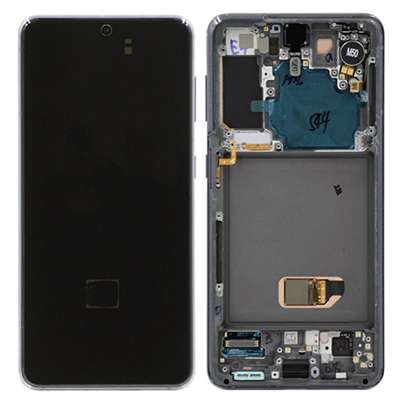 LCD + FRAME NERO PER SAMSUNG GALAXY S21 G991B ORIGINALE