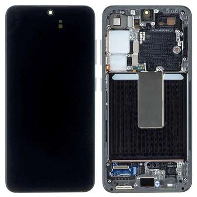 LCD + FRAME NERO PER SAMSUNG GALAXY S23 S911B ORIGINALE