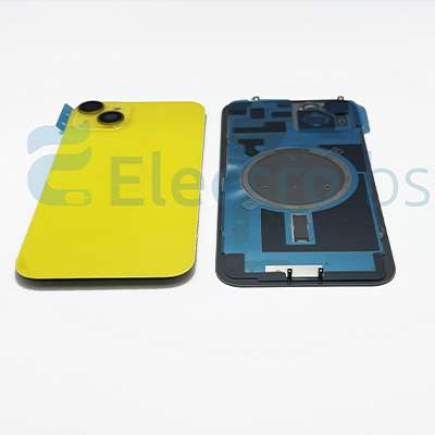 SCOCCA COPRI BATTERIA IPHONE 14  PLUS GIALLO