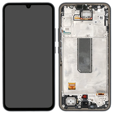 LCD + FRAME NERO PER SAMSUNG GALAXY A34 5G A346 SERVICE PACK