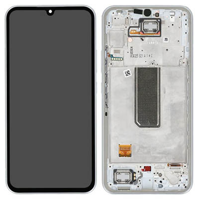 LCD + FRAME SILVER PER SAMSUNG GALAXY A34 5G A346 SERVICE PACK