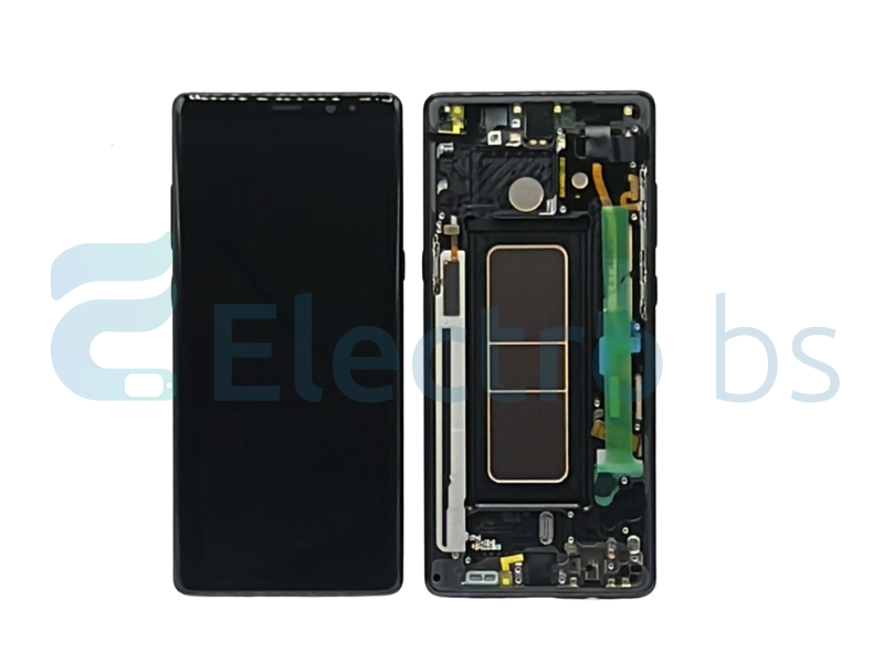 LCD + FRAME NERO PER SAMSUNG GALAXY NOTE 8 N950F  SERVIC PACK
