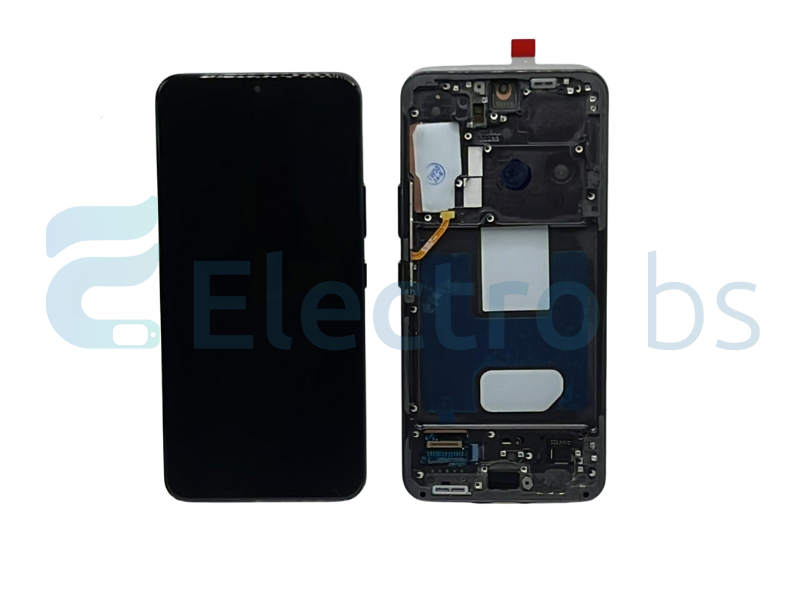 LCD + FRAME NERO PER SAMSUNG GALAXY S22 S901B ORIGINALE