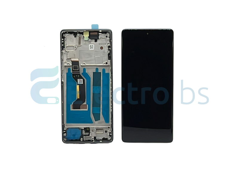 LCD + FRAME NERO PER MOTO G85 5G XT2427-3 ORIGINALE