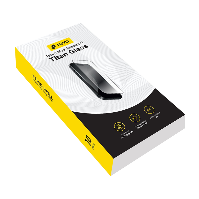 REVO CONFEZIONI DA 10 PELLICOLA SALVA SCHERMO IN VETRO TEMPERATO CLEAR PER IPHONE XS MAX / 11 PRO MAX