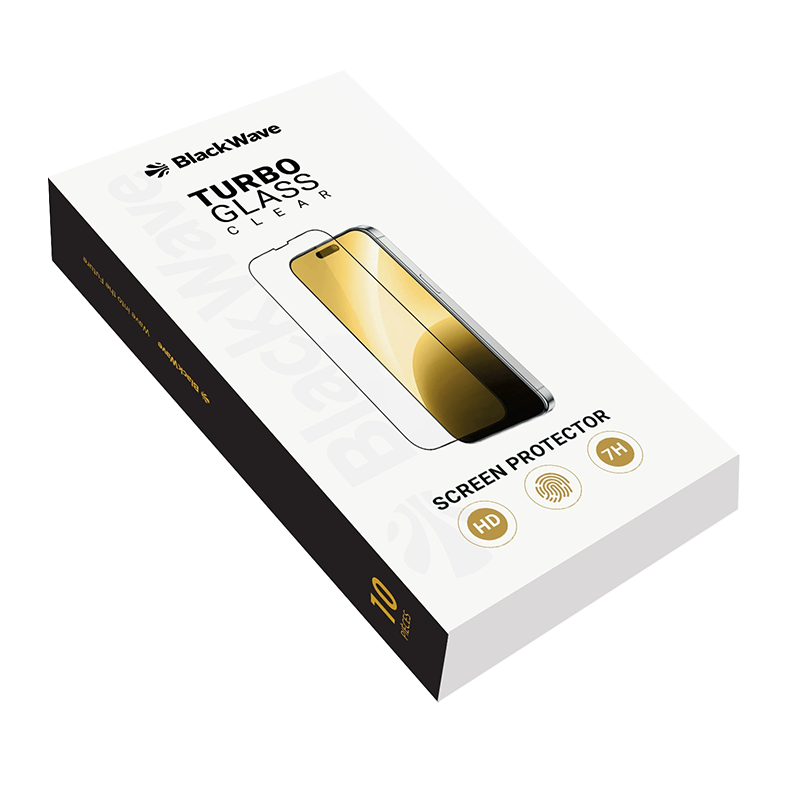 BLACKWAVE CONFEZIONI DA 10 PELLICOLA SALVA SCHERMO IN VETRO TEMPERATO CLEAR PER IPHONE XR / 11